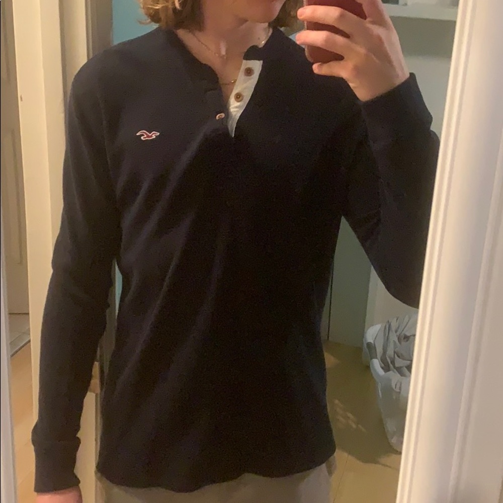 Hollister Men’s Long-sleeve Button Sweater